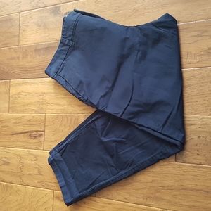 Style & Co Navy Cotton Blend Crop Pants with Pockets Size 14P